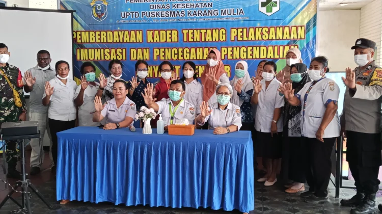 Puskesmas Karang Mulia Nabire Gelar Pemberdayaan Kader Terkait Imunisasi