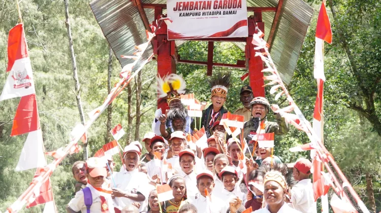 Koops TNI Habema Bawa Pesan Damai dari Hitadipa di HUT RI Ke-81