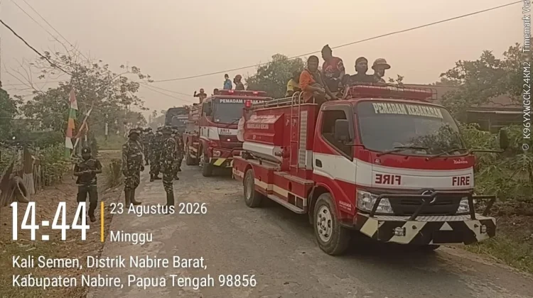 Titik Api Karhutlah Di Wanggar & Nabire Barat Berhasil Dipadamkan