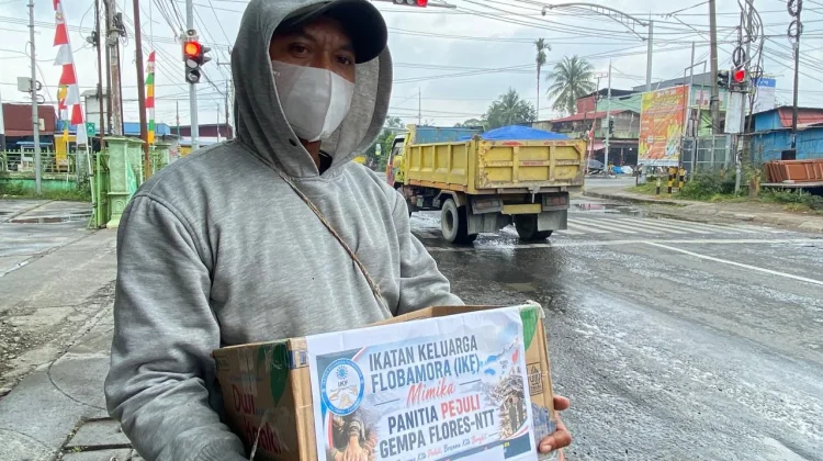 Flobamora Mimika Gerakkan Donasi bagi Warga Terdampak Gempa di NTT