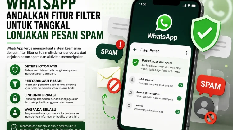 WhatsApp Andalkan Fitur Filter untuk Tangkal Lonjakan Pesan Spam