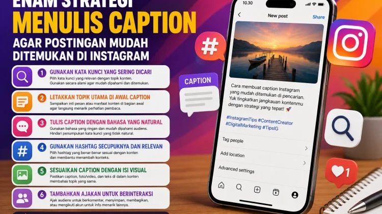 Enam Strategi Menulis Caption agar Postingan Mudah Ditemukan di Instagram