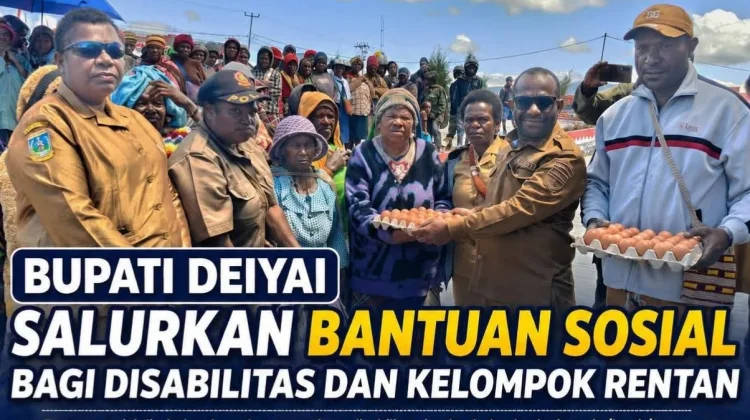 Bupati Deiyai Salurkan Bantuan Sosial bagi Disabilitas dan Kelompok Rentan