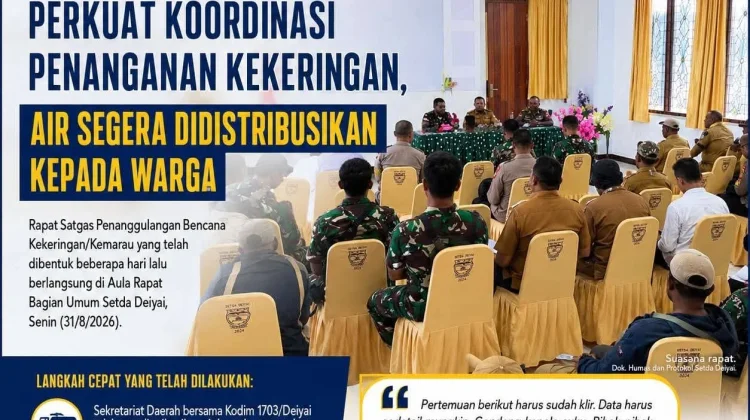 Pemkab Deiyai Perkuat Koordinasi Penanganan Kekeringan Melalui Satuan Tugas