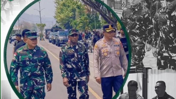 Sinergi TNI-Polri, Kodim 1705/Nabire dan Lanal Kawal Aksi IPMADO di Nabire