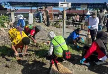 Pemkab Nabire  Bergabung dalam Aksi Bersih  Pasar Kalibobo