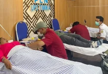 Peringatan Bulan K3, PLN UP3 Timika Gelar Aksi Donor Darah