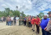 Pembukaan Jalan Bundaran Petrosea Mimika Resmi Dilaksanakan