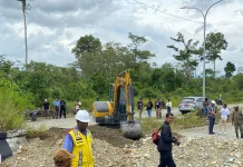 Pembangunan Jalan Bundaran Petrosea Mimika Ditargetkan Berlanjut