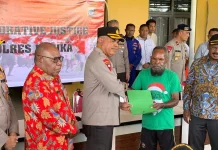 Kapolda Papua Tengah Pimpin Pembebasan 11 Tersangka melalui Restorative Justice