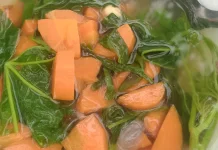 Sayur Bening Gedi Wortel Lezat Bersama Ikan Goreng