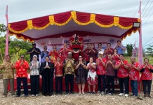 PSMTI Mimika Letakkan Batu Pertama Yayasan Peduli Kasih Tionghoa
