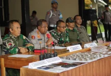 Aparat Gabungan Kuasai Camp KKB di Nabarua Nabire, Amunisi Disita