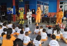 Siswa/i TK YPPK Nuri Manis Nabire, Antusias Ikuti Outing Class di Kantor Damkar
