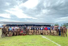 Pembukaan Piala Gubernur Liga 4 Zona Papua Tengah 2025–2026 di Stadion Wania