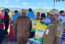 Dinas Ketahanan Pangan Papua Tengah Hadirkan Gerakan Pangan Murah Jelang Lebaran
