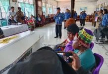 Pemkab Nabire Gelar Upacara Korpri Pelepasan Jenazah ASN Guru SMP Negeri 7 Nabire