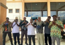 Dukungan Lembaga Adat Warnai Satu Tahun Kepemimpinan Bupati dan Wabup Mimika