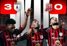 Persipura Menunjukan Performa Dominan Menaklukan Deltras FC 3-0