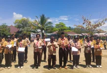 Kwartir Ranting Nabire Gelar Perjusami Bagi Pramuka Penegak