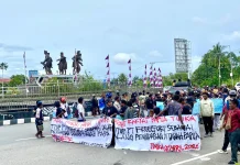 Aksi Front Rakyat Papua di DPRK Mimika, Tuntut Keadilan dan Perlindungan Hak Adat