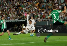 Gol Menit Akhir Betis Tahan Real Madrid 1-1