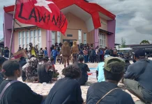 Ratusan Mahasiswa Puncak Gelar Aksi “Rakyat Papua Menggugat” di DPRP Papua Tengah