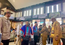 Pelepasan 120 Jemaah Haji Mimika 2026 , dari Tertua hingga Termuda Siap ke Tanah Suci