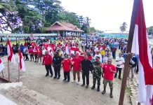 Merah Putih Berkibar di Nabire, Warga Peringati 1 Mei