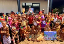 Semarak Hardiknas 2026, PAUD Mimika Tampilkan Budaya Nusantara