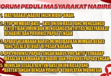 Besok, Forum Peduli Masyarakat Adat Nabire Gelar Aksi Damai di Kantor DPRP Papteng