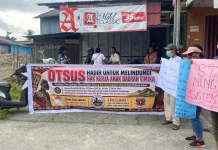 Aksi Bisu Pencaker Mimika Soroti Hak Kerja OAP ditengah pembahasan Otsus