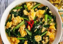 Sawi Tumis Telur Jadi Menu Favorit Keluarga