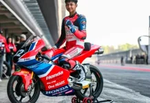 Kiandra Ramadhipa nyaris podium , di race pertama Moto3 Junior Catalunya 2026