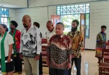 Pelantikan Panitia HUT GKI ke-70 GKI di Tanah Papua Wilayah IV Klasis Nabire Timur