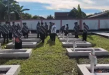 Sambut Hari Ulang Tahun ke Dua Puluh Tujuh,  PP Polri Nabire Ziarah dan Tabur Bunga
