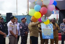 Ekspor Perdana Ikan Dari Papua Tengah di Pelabuhan Perikanan Paumako Mimika