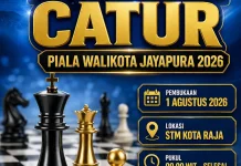 KO GERCEP Gelar Turnamen Catur Piala Wali Kota Jayapura 2026