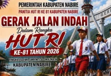 Gerak Jalan Indah HUT ke-81 Kemerdekaan RI Tahun 2026 Kabupaten Nabire