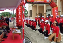 Jurnalis Perempuan Mimika Bawa Semangat Kemerdekaan di Gerak Jalan Kreasi