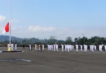Peringatan HUT RI Ke-81 Provinsi Papua Tengah Gelara Upacara Pengibaran Bendera
