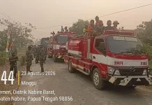 Titik Api Karhutlah Di Wanggar & Nabire Barat Berhasil Dipadamkan