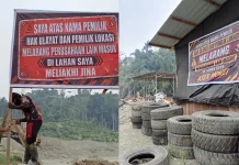 Tegaskan Hak Ulayat, Warga Pasang Baliho Larangan Perusahaan di Kali Musairo