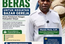 Dinas Ketahanan Pangan Kabupaten Deiyai Siap Dukung Penuh Kegiatan Keagamaan