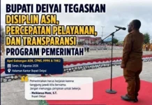 Bupati Deiyai Soroti Kehadiran dan Kedisiplinan Pegawai ASN, CPNS, PPPK, dan THK2