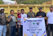 Bantuan Darurat ke Pengungsian Manggarai di Siap Salurkan Aliansi Pemuda Nabire