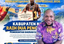 Bupati Nabire Raih Dua Penghargaan, dan Mendapatkan Apresiasi Dari Berbagai Pihak