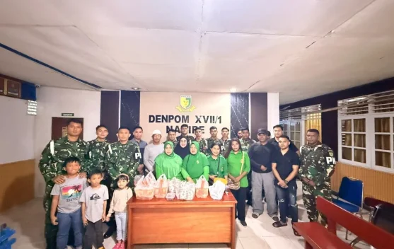 Pererat Persaudaraan, Persit Denpom XVII/1 Nabire Gelar Buka Puasa Bersama