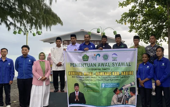 Hilal di Nabire Tak Terlihat, Tertutup Awan saat Pengamatan