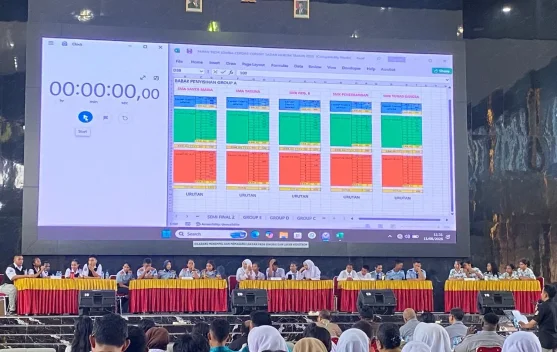 Pelajar Mimika Adu Wawasan Hukum, Piala Bupati Jadi Rebutan